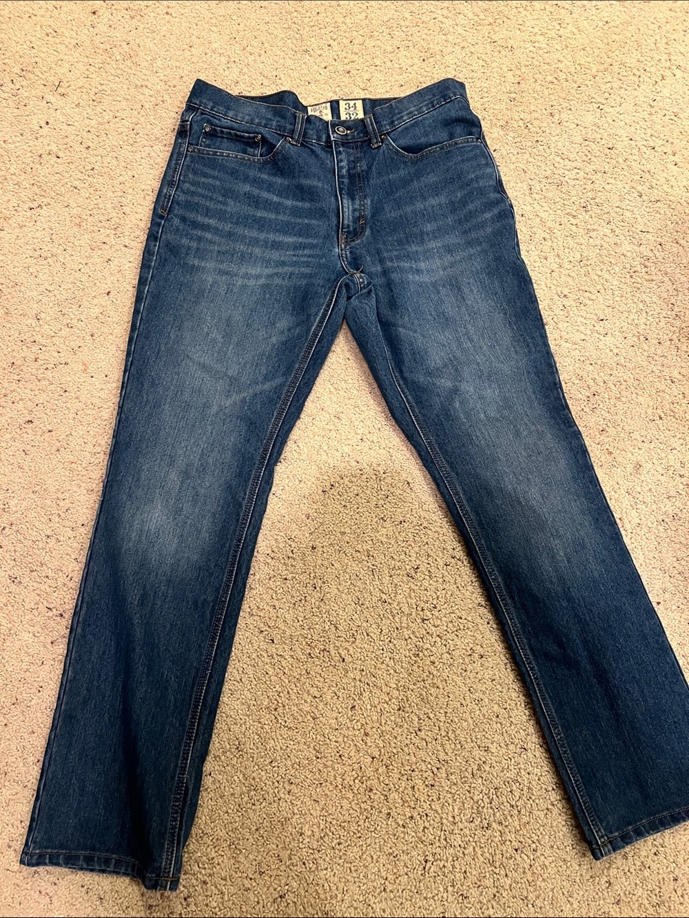 RedHead Men's Straight Jeans in Dark Blue Denim 34x32